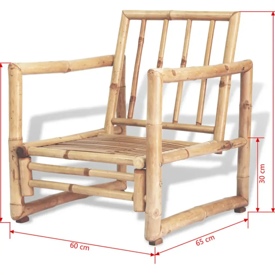 vidaXL - Tuinset - Bruin - Bamboe