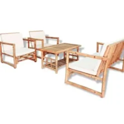vidaXL - Tuinset - Bruin - Bamboe