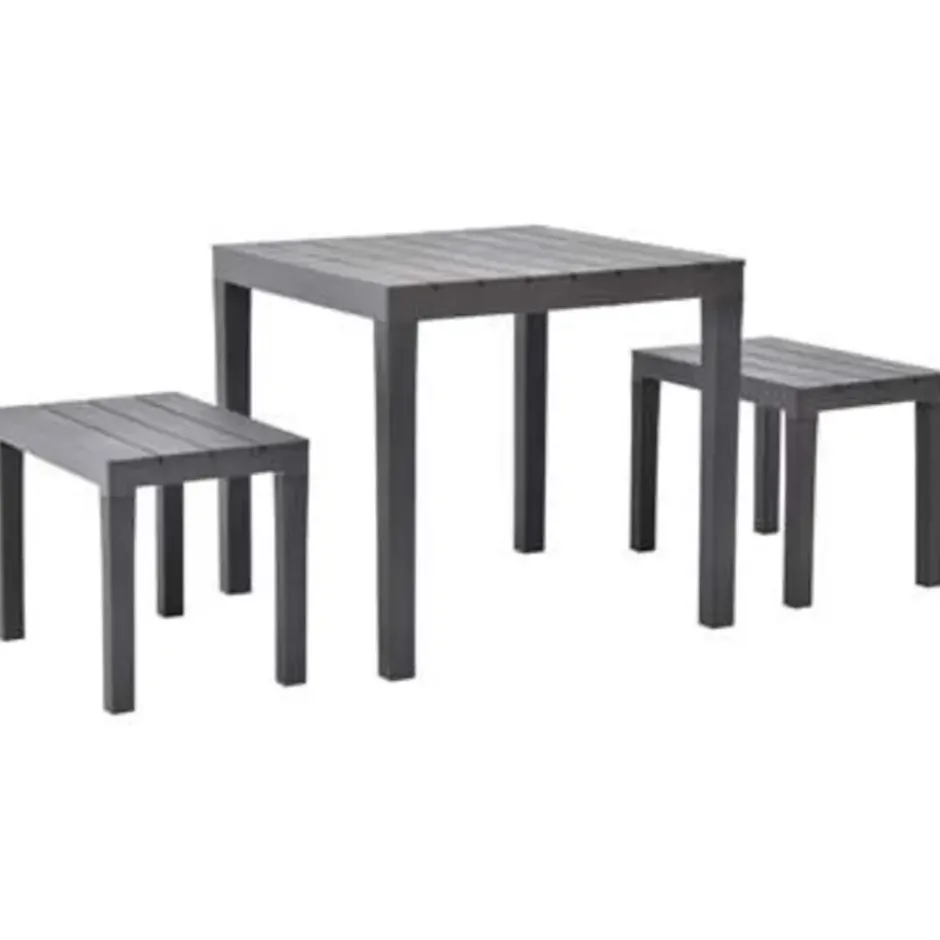 vidaXL - Tuinset - Bruin - Kunststof