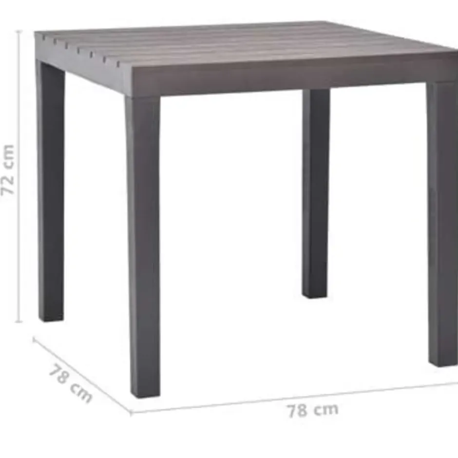 vidaXL - Tuinset - Bruin - Kunststof