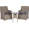 vidaXL - Tuinset - Bruin - Poly rattan