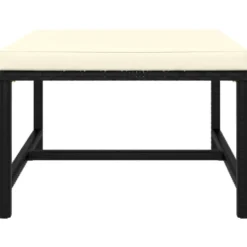 vidaXL - Tuinset - Zwart - Poly rattan - 8 stuks - Met kussens