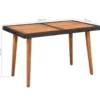 vidaXL - Tuinset - Zwart - Poly rattan