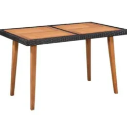 vidaXL - Tuinset - Zwart - Poly rattan