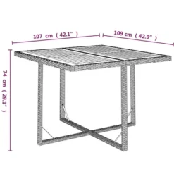 vidaXL - Tuinset - Zwart - Poly rattan - 5 stuks - Met kussens