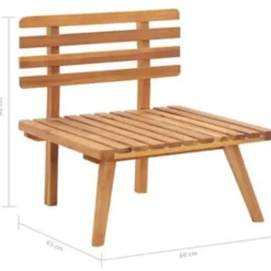 vidaXL - Tuinstoel - Bruin - Acaciahout