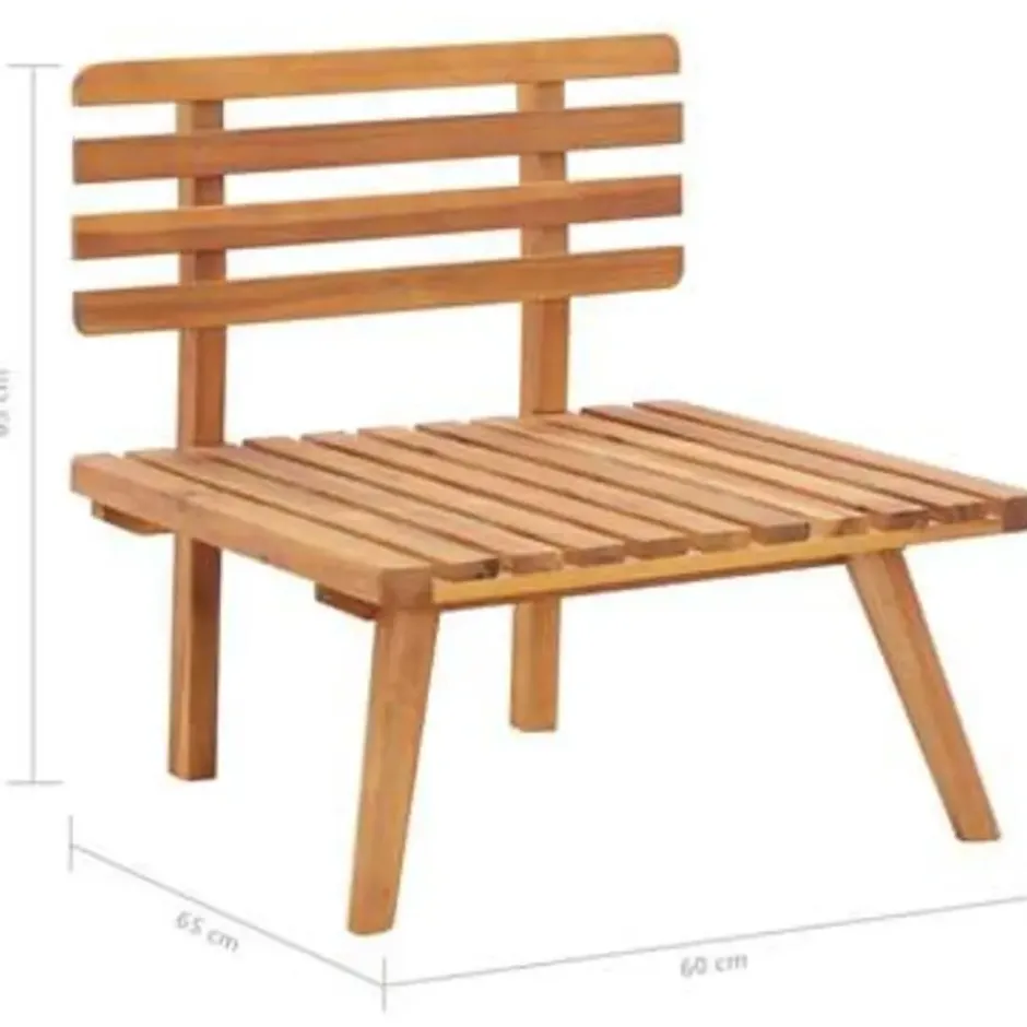 vidaXL - Tuinstoel - Bruin - Acaciahout
