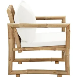 vidaXL - Tuinstoel - Bruin - Bamboe - 2 stuks