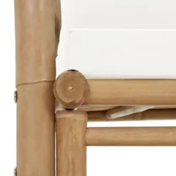 vidaXL - Tuinstoel - Bruin - Bamboe - 2 stuks