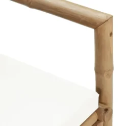 vidaXL - Tuinstoel - Bruin - Bamboe - 2 stuks