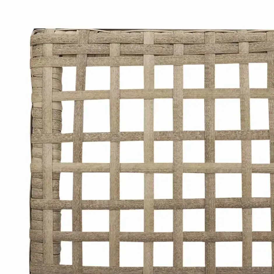 vidaXL - Tuinstoelen met Kussens - Beige - Poly Rattan - 2 stuks - 53x60x85 cm