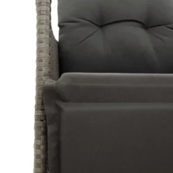 vidaXL - Tuinstoel - Grijs - Poly rattan