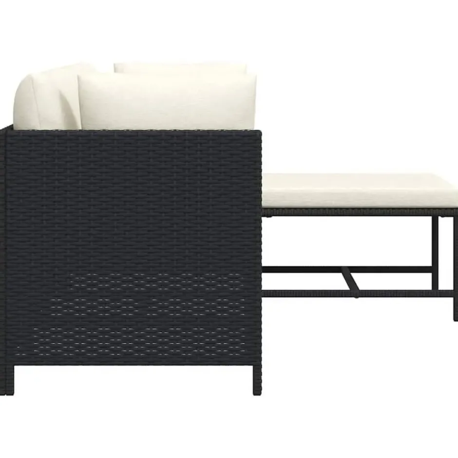 vidaXL - Tuinstoel - Zwart - Rattan