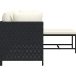 vidaXL - Tuinstoel - Zwart - Rattan