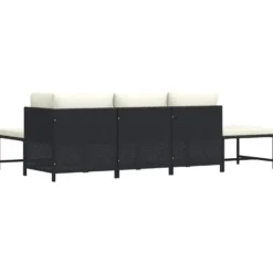 vidaXL - Tuinstoel - Zwart - Rattan