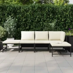vidaXL - Tuinstoel - Zwart - Rattan