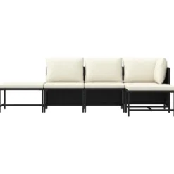 vidaXL - Tuinstoel - Zwart - Rattan