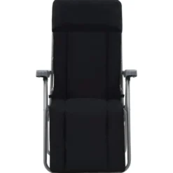 vidaXL - Tuin Stoel - Zwart - Stof - 2 stuks