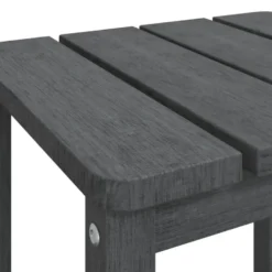 vidaXL - Tuintafel Adirondack - Antracietkleurig - HDPE - 38x38x46 cm