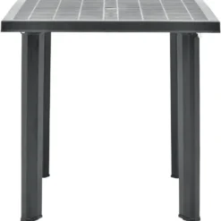 vidaXL - Tuintafel - Antraciet - Kunststof