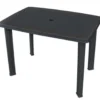 vidaXL - Tuintafel - Antraciet - Kunststof
