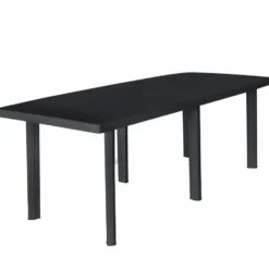 vidaXL - Tuintafel - Antraciet - Kunststof