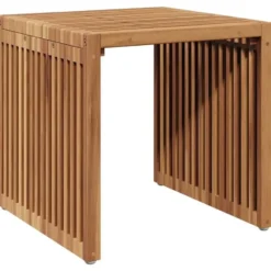 vidaXL - Tuintafel - Brown - Solid Teak wood - 45 x 42.5 x 45 cm