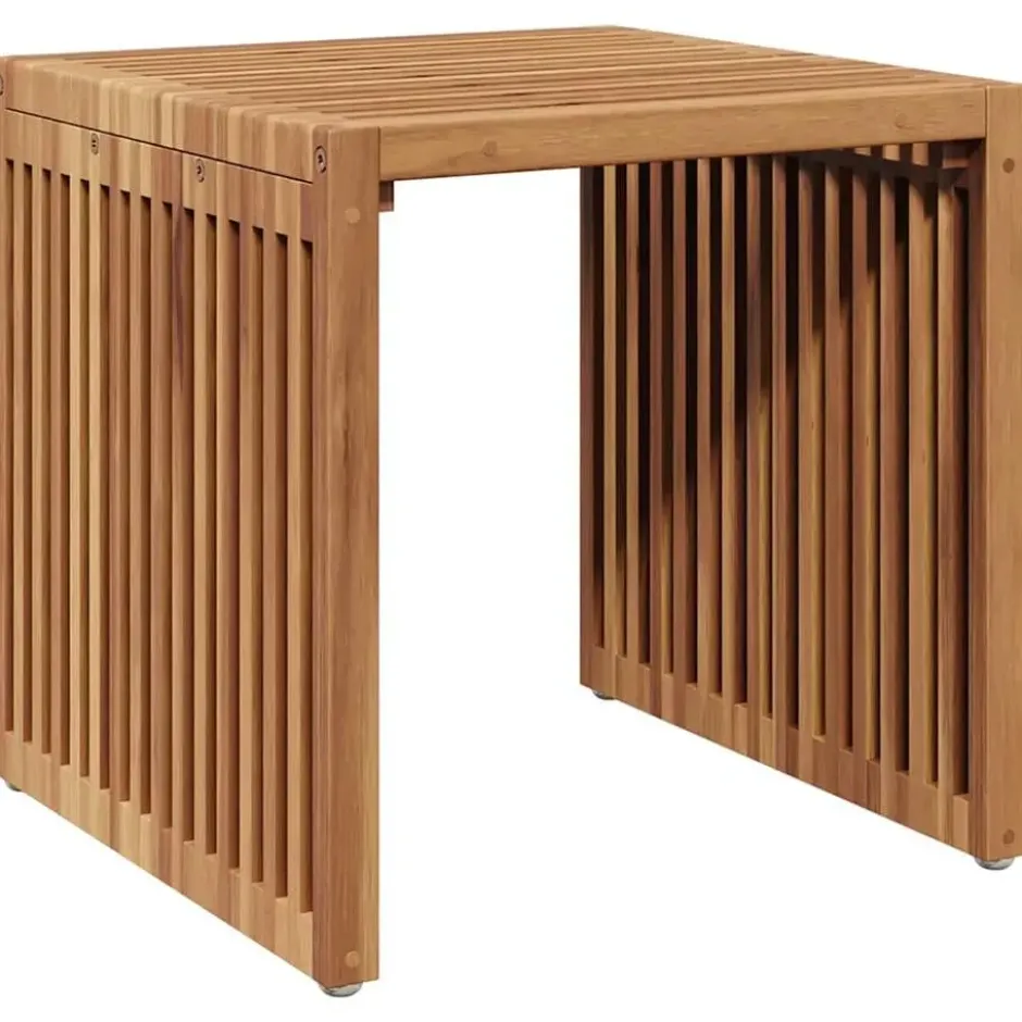 vidaXL - Tuintafel - Brown - Solid Teak wood - 45 x 42.5 x 45 cm