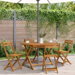 vidaXL - Tuintafel - Bruin - Acaciahout