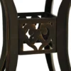 vidaXL - Tuintafel - Bruin - Aluminium - 78 x 78 x 72 cm