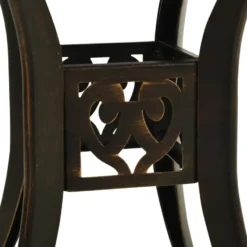 vidaXL - Tuintafel - Bruin - Aluminium - 78 x 78 x 72 cm