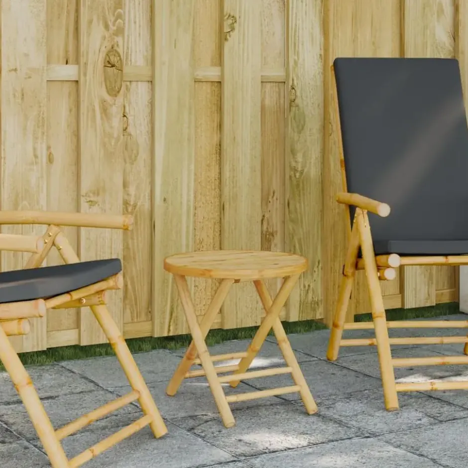 vidaXL - Tuintafel - Bruin - Bamboe - 45 x 45 cm