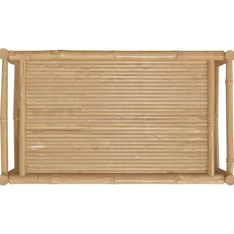 vidaXL - Tuintafel - Bruin - Bamboe - 100 x 55 x 33 cm