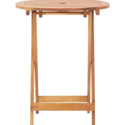 vidaXL - Tuintafel - Bruin - Hout
