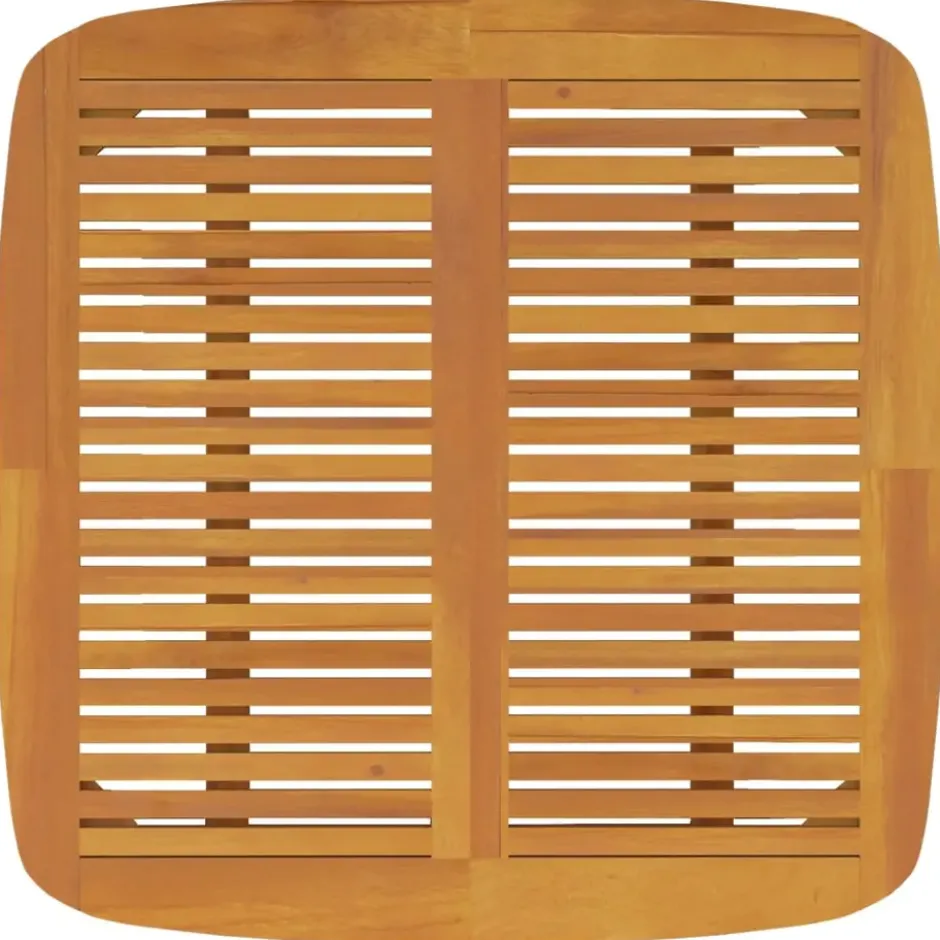 vidaXL - Tuintafel - Bruin - Massief acaciahout - 85 x 85 x 75 cm