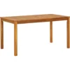 vidaXL - Tuintafel - Bruin - Massief acaciahout - 140 x 80 x 74 cm