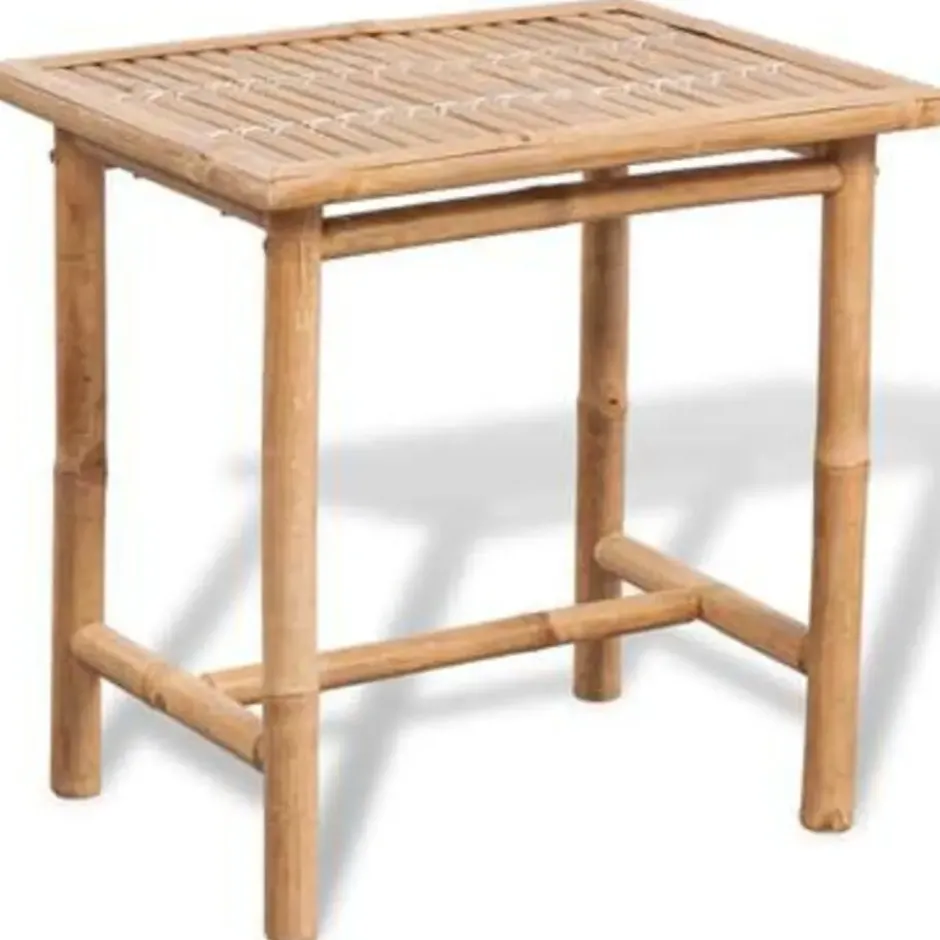 vidaXL - Tuintafel En Stoel - Bruin - Stof
