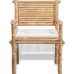 vidaXL - Tuintafel En Stoel - Bruin - Stof