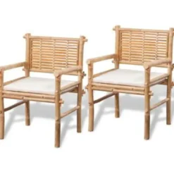 vidaXL - Tuintafel En Stoel - Bruin - Stof