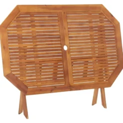 vidaXL - Tuintafel inklapbaar - Bruin - Massief acaciahout - 135 x 85 x 75 cm
