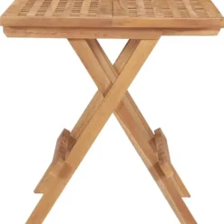 vidaXL - Tuintafel inklapbaar - Bruin - Massief teakhout - 50x50x50 cm