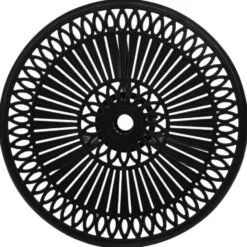 vidaXL - Tuintafel - Zwart - Aluminium