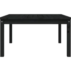 vidaXL - Tuintafel - Zwart - Massief grenenhout - 82.5 x 82.5 x 45 cm