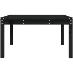 vidaXL - Tuintafel - Zwart - Massief grenenhout - 82.5 x 82.5 x 45 cm