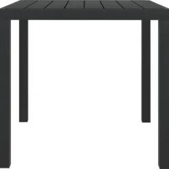 vidaXL - Tuintafel - Zwart - WPC - 80 x 80 x 74 cm