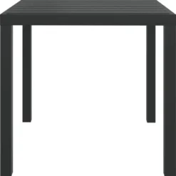 vidaXL - Tuintafel - Zwart - WPC - 80 x 80 x 74 cm