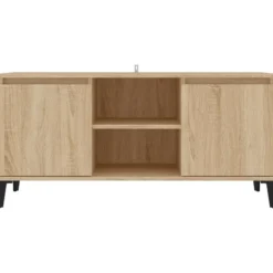 vidaXL - Tv-kast - Bruin - Bewerkt hout