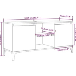 vidaXL - Tv-kast - Bruin - Bewerkt hout