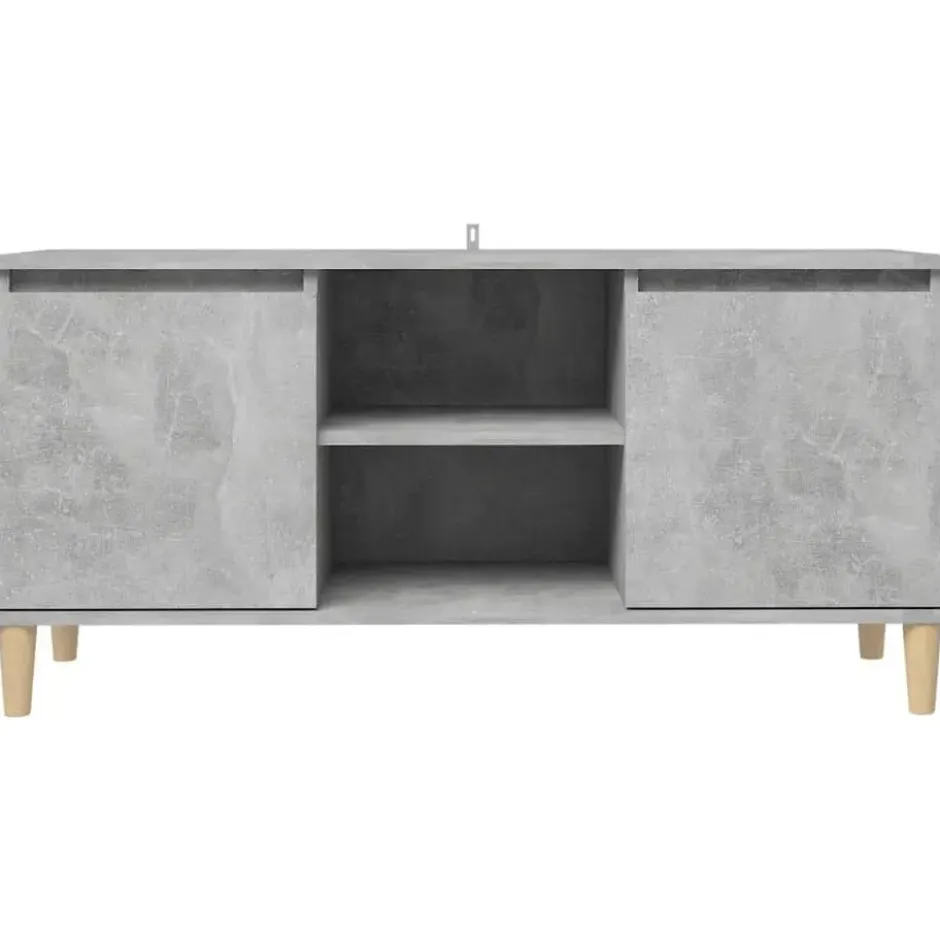 vidaXL - Tv-kast - Grijs - Bewerkt hout