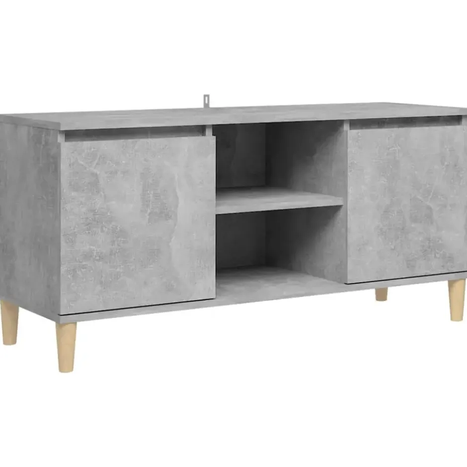 vidaXL - Tv-kast - Grijs - Bewerkt hout